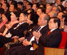 Chủ tịch nước Nguyễn Minh Triết tại buổi lễ